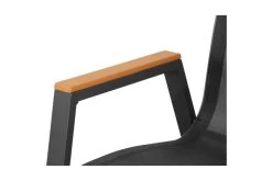 OUTFLEXX Stapelstuhl, Anthrazit Matt, Aluminium/Holzimitat, 70x56x89cm -Gartenmöbel Geschäft 21297 7.jpg