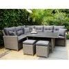 Ploß Vigo Dining-Lounge, Stahlgrau-meliert, Polyrattan, 7 Tlg., 5-6 Pers., 146x85cm, Inkl. Polster -Gartenmöbel Geschäft 21634 1.jpg