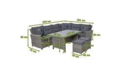 Ploß Vigo Dining-Lounge, Stahlgrau-meliert, Polyrattan, 7 Tlg., 5-6 Pers., 146x85cm, Inkl. Polster -Gartenmöbel Geschäft 21634 5.jpg