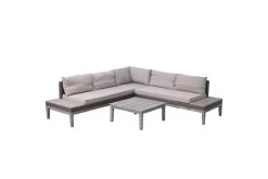 Ploß Arendal Ecklounge-Set, Vintage-Look, Polyrattan/FSC-Akazie, 4 Tlg., 4-5 Pers., 75x75cm, Inkl. Polster -Gartenmöbel Geschäft 21642 2.jpg