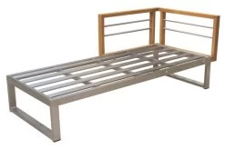 OUTFLEXX Ecklounge, Natur/grau, Edelstahl/Teak/Keramik, 5 Personen, Inklusive Sessel Und Multifunktionstisch 100 X 70 Cm, Lehne Links -Gartenmöbel Geschäft 21652 7.JPG