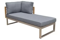 OUTFLEXX Lounger, Natur / Grau, FSC-Teak / Edelstahl / Olefin, 165x74x64 Cm, Armlehne Beidseitig Montierbar -Gartenmöbel Geschäft 21652 8 3.jpg 3