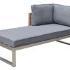 OUTFLEXX Lounger, Natur / Grau, FSC-Teak / Edelstahl / Olefin, 165x74x64 Cm, Armlehne Beidseitig Montierbar -Gartenmöbel Geschäft 21652 9 3.jpg 3