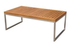 OUTFLEXX Ecklounge, Natur/grau, Edelstahl/Teak, 4 Personen, Inklusive Tisch 110 X 60 Cm, Lehne Links -Gartenmöbel Geschäft 21655 3.JPG