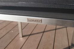 OUTFLEXX Stapelsessel, Schwarz, FSC-Teak / Edelstahl / Textilene, 63x57x93 Cm -Gartenmöbel Geschäft 21670 8.JPG