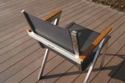 OUTFLEXX Stapelsessel, Schwarz, FSC-Teak / Edelstahl / Textilene, 60x56x85 Cm, Modernes Design -Gartenmöbel Geschäft 21672 3.JPG