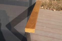 OUTFLEXX Stapelsessel, Schwarz, FSC-Teak / Edelstahl / Textilene, 60x56x85 Cm, Modernes Design -Gartenmöbel Geschäft 21672 4.JPG