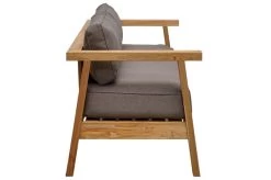 OUTFLEXX Hamim 2-Sitzer, Natur/grau, Teak/Olefin, 190 X 80 X 60 Cm, Recycled Teak -Gartenmöbel Geschäft 21686 12.jpg