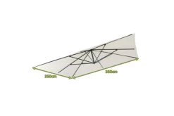 OUTFLEXX Ersatzdach Für Ampelschirme, Polyester, Creme, 350x350cm -Gartenmöbel Geschäft 21763 4.jpg