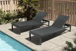 OUTFLEXX Rollliege, Anthrazit Matt, Aluminium, 193x60x32,5cm, Rückenlehne Verstellbar -Gartenmöbel Geschäft 21771 02.jpg