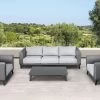OUTFLEXX Loungemöbel Set, Dunkelgrau, Alu/Spuncrylic, 4-tlg., Tisch 123x80cm, 5 Pers -Gartenmöbel Geschäft 21807 1.jpg