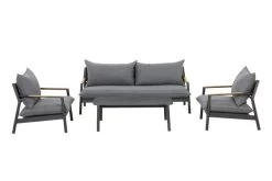 OUTFLEXX Monti Loungemöbel, Dunkelgrau, Alu/Teak/Keramikglas/Polyester, Für 4 Personen, Inkl. Loungetisch -Gartenmöbel Geschäft 21823 2.jpg