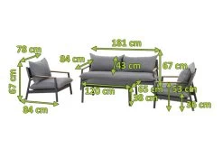 OUTFLEXX Monti Loungemöbel, Dunkelgrau, Alu/Teak/Keramikglas/Polyester, Für 4 Personen, Inkl. Loungetisch -Gartenmöbel Geschäft 21823 mass.jpg