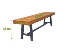 OUTFLEXX Bank, Natur/schwarz, Akazie, 160 X 36,5 X 45 Cm -Gartenmöbel Geschäft 21924 5.jpg