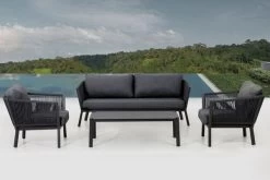 OUTFLEXX Meria Loungemöbel, Dunkelgrau, Alu/Rope/Polyester, Für 4 Personen, Inkl. Loungetisch Und Polster -Gartenmöbel Geschäft 21928 4.jpg