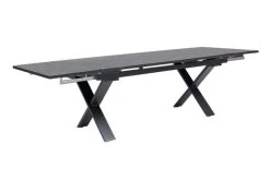 OUTFLEXX Esstischgarnitur, OUTFLEXX® Anthrazit Matt, Alu / Spraystone / Teak, Tisch 180/280x100cm, 6 Stapelsessel, 2 Multipo -Gartenmöbel Geschäft 22131 7.jpg