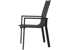 OUTFLEXX Esstischgarnitur, OUTFLEXX® Anthrazit Matt, Alu / Spraystone / Textil, Tisch 180/280x100cm, 6 Stapelsessel, 2 Multipo -Gartenmöbel Geschäft 22140 20.jpg