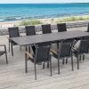 OUTFLEXX Esstischgarnitur, OUTFLEXX® Anthrazit Matt, Alu /HPL / Teak, Tisch 180/280x100cm, 10 Stapelsessel 1 OUTFLEXX Esstischgarnitur, OUTFLEXX® Anthrazit Matt, Alu /HPL / Teak, Tisch 180/280x100cm, 10 Stapelsessel -Gartenmöbel Geschäft 22151 1.jpg