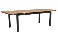 OUTFLEXX Esstischgarnitur, OUTFLEXX® Anthrazit Matt, Alu / Teak / Textil, Tisch 180/240x100cm, 6 Stapelsessel -Gartenmöbel Geschäft 22187 7.jpg