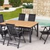 OUTFLEXX Esstischgarnitur, OUTFLEXX® Anthrazit Matt, Alu / Teak / Textil, Ausziehtisch 180/240x100cm, 6 Multipo -Gartenmöbel Geschäft 22191 1.jpg