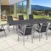 OUTFLEXX Esstischgarnitur, Silber, Alu / Keramik / Textil, Tisch 180/280x100cm, 6 Stapelsessel, 2 Multipo -Gartenmöbel Geschäft 22218 1.jpg