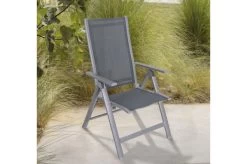 OUTFLEXX Esstischgarnitur, Silber, Alu / Keramik / Textil, Tisch 180/280x100cm, 6 Stapelsessel, 2 Multipo -Gartenmöbel Geschäft 22218 3.jpg