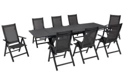 OUTFLEXX Esstischgarnitur, Anthrazit, Alu / Keramik / Textil, 180/280x100cm, 8 Multipositionssessel -Gartenmöbel Geschäft 22230 16.jpg