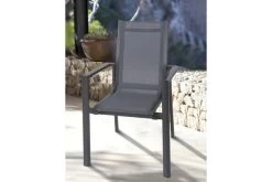 OUTFLEXX Esstischgarnitur, Anthrazit, Alu / Keramik / Textil, 180/280x100cm, 2 Multipo, 8 Stapelsessel -Gartenmöbel Geschäft 22237 6.jpg