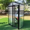 OUTFLEXX Gewächshaus, Schwarz, Alu/Polycarbonat, 111x61x175cm, Pulverbeschichtet -Gartenmöbel Geschäft 22273 1.jpg