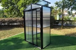 OUTFLEXX Gewächshaus, Schwarz, Alu/Polycarbonat, 111x61x175cm, Pulverbeschichtet -Gartenmöbel Geschäft 22273 7.jpg