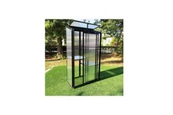 OUTFLEXX Gewächshaus, Schwarz, Alu/Polycarbonat, 91x51x168cm, Pulverbeschichtet -Gartenmöbel Geschäft 22274 4.jpg