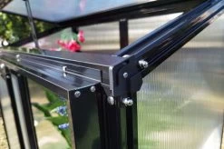 OUTFLEXX Gewächshaus, Schwarz, Alu/Polycarbonat, 91x51x168cm, Pulverbeschichtet -Gartenmöbel Geschäft 22274 9.jpg