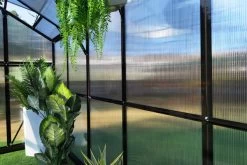 OUTFLEXX Gewächshaus, Schwarz, Alu/Polycarbonat, 311x250x228cm, Pulverbeschichtet -Gartenmöbel Geschäft 22278 11.jpg