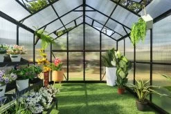 OUTFLEXX Gewächshaus, Schwarz, Alu/Polycarbonat, 311x250x228cm, Pulverbeschichtet -Gartenmöbel Geschäft 22278 4.jpg