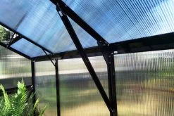 OUTFLEXX Gewächshaus, Schwarz, Alu/Polycarbonat, 311x250x228cm, Pulverbeschichtet -Gartenmöbel Geschäft 22278 9.jpg