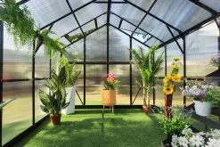 OUTFLEXX Gewächshaus, Schwarz, Alu/Polycarbonat, 372x250x228cm, Pulverbeschichtet -Gartenmöbel Geschäft 22279 10.jpg