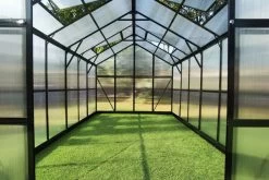 OUTFLEXX Gewächshaus, Schwarz, Alu/Polycarbonat, 372x250x228cm, Pulverbeschichtet -Gartenmöbel Geschäft 22279 3.jpg