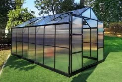 OUTFLEXX Gewächshaus, Schwarz, Alu/Polycarbonat, 433x250x228cm, Pulverbeschichtet -Gartenmöbel Geschäft 22280 2.jpg