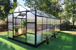 OUTFLEXX Gewächshaus, Schwarz, Alu/Polycarbonat, 494x250x228cm, Pulverbeschichtet -Gartenmöbel Geschäft 22281 2.jpg