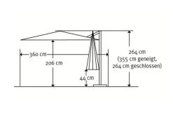 Schneider® SCHNEIDER Rhodos Grande Ampelschirm, Natur, 300x400 Cm, Rechteckig -Gartenmöbel Geschäft 22316 5.jpg