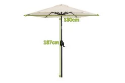 DOPPLER Basic Lift Neo Mittelstockschirm, Natur, Alu/Polyester, Ø180 Cm, Mit Kurbel, Höhenverstellbar -Gartenmöbel Geschäft 22348 5.jpg