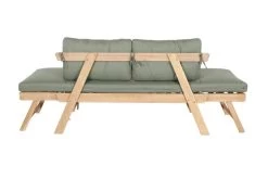 OUTFLEXX Lounge/Liege, FSC Akazie, Teakoptik, 192x70x60cm, Inkl. Polster, Grün 16 OUTFLEXX Lounge/Liege, FSC Akazie, Teakoptik, 192x70x60cm, Inkl. Polster, Grün -Gartenmöbel Geschäft 22356 11.jpg