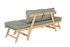 OUTFLEXX Lounge/Liege, FSC Akazie, Teakoptik, 192x70x60cm, Inkl. Polster, Grün 15 OUTFLEXX Lounge/Liege, FSC Akazie, Teakoptik, 192x70x60cm, Inkl. Polster, Grün -Gartenmöbel Geschäft 22356 9.jpg