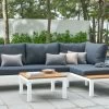 OUTFLEXX Ecklounge, Weiß/anthrazit, Aluminium/Polyester, FSC-Akazie, 4 Personen, Inkl. Polster -Gartenmöbel Geschäft 22365 weiss 08.jpg