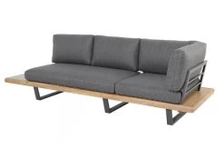 OUTFLEXX Ecklounge, Anthrazit/stone Grey, Aluminium/Akazie In Teakoptik, Für 5 Personen, Inkl. Polster -Gartenmöbel Geschäft 22367 13.jpg