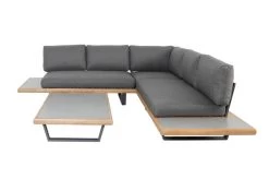 OUTFLEXX Ecklounge, Anthrazit/stone Grey, Aluminium/Akazie In Teakoptik, Für 5 Personen, Inkl. Polster -Gartenmöbel Geschäft 22367 3.jpg