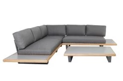 OUTFLEXX Ecklounge, Anthrazit/stone Grey, Aluminium/Akazie In Teakoptik, Für 5 Personen, Inkl. Polster -Gartenmöbel Geschäft 22367 4.jpg