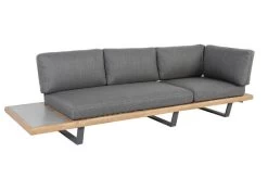 OUTFLEXX Ecklounge, Anthrazit/stone Grey, Aluminium/Akazie In Teakoptik, Für 5 Personen, Inkl. Polster -Gartenmöbel Geschäft 22367 7.jpg
