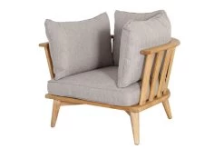 OUTFLEXX Loungeset, Hellgrau, Akazie, Teak-Look, Inkl. Polster, 4 Personen -Gartenmöbel Geschäft 22379 12.jpg