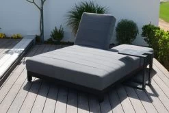 OUTFLEXX Doppelliegen, Anthrazit/flanelle, Alu/Sunbrella, 203x143x40/100, Höhenverstellbare Rückenlehne 13 OUTFLEXX Doppelliegen, Anthrazit/flanelle, Alu/Sunbrella, 203x143x40/100, Höhenverstellbare Rückenlehne -Gartenmöbel Geschäft 22412 3.jpg